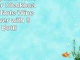 HomeX Keepsake Wine Cork Holder Chalkboard  Write A Note Wine Corks Saver with 3 Wine