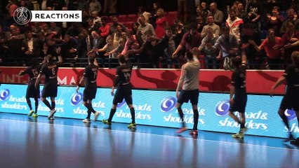 Nikola Karabatic et consort après le succès du PSG contre Toulouse