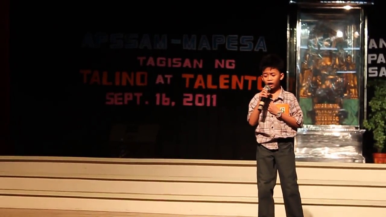 ALDRICH 1ST RUNNER UP MAPSA SINGING CONTEST