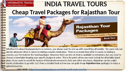 Rajasthan tour | India Travel Tour