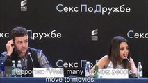 Mila Kunis s'énerve contre une journaliste russe