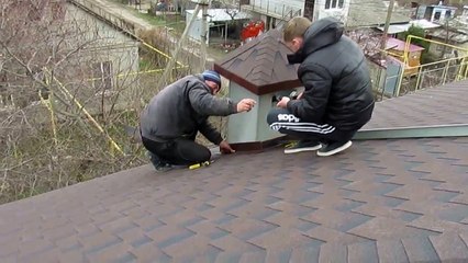 Монтаж битумной черепицы Kerabit