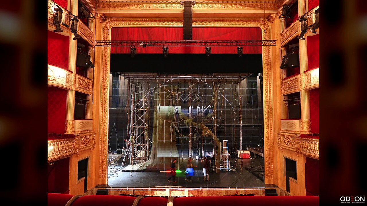 Soudain l'été dernier - montage du décor - Odéon-Théâtre de l'Europe