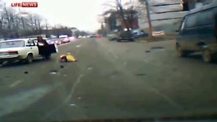 Worst Pedestrian Accidents Compilation +18!! - Kompilacja wypadków +18