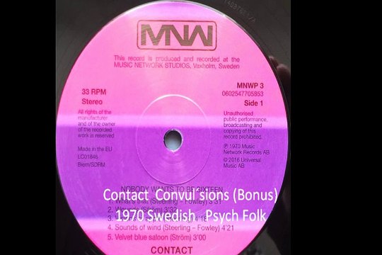 Contact Convul´sions (Bonus) 1970 Swedish Psych Folk Rock