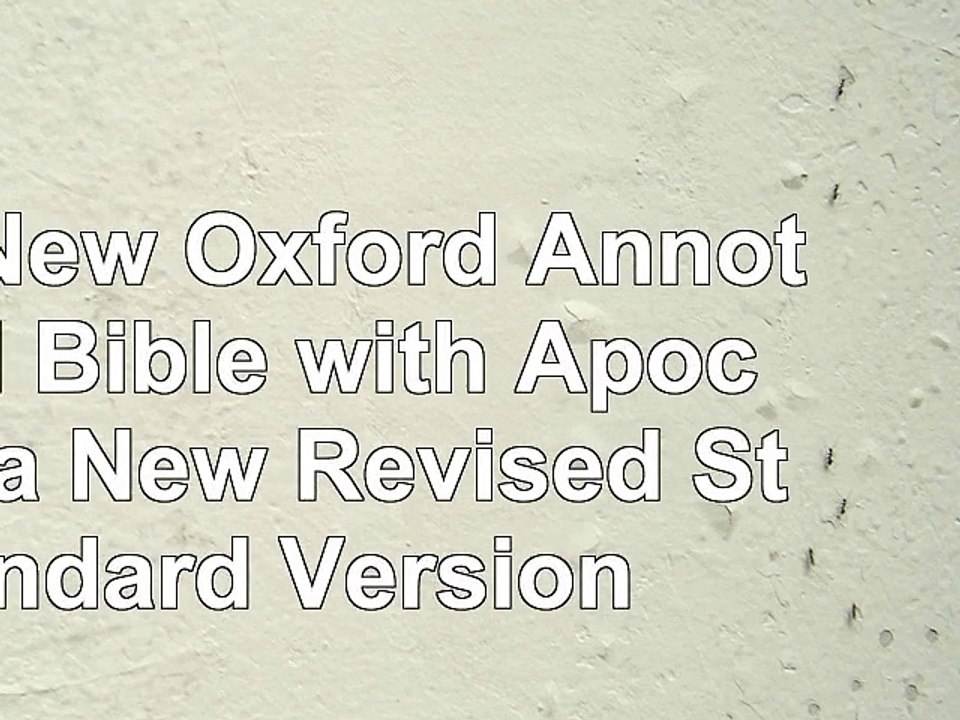 DOWNLOAD  The New Oxford Annotated Bible with Apocrypha New Revised Standard Version ReadBook PDF