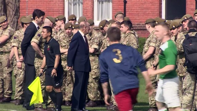 Prince Philip pays visit to 1st Battalion Grenadier Guards