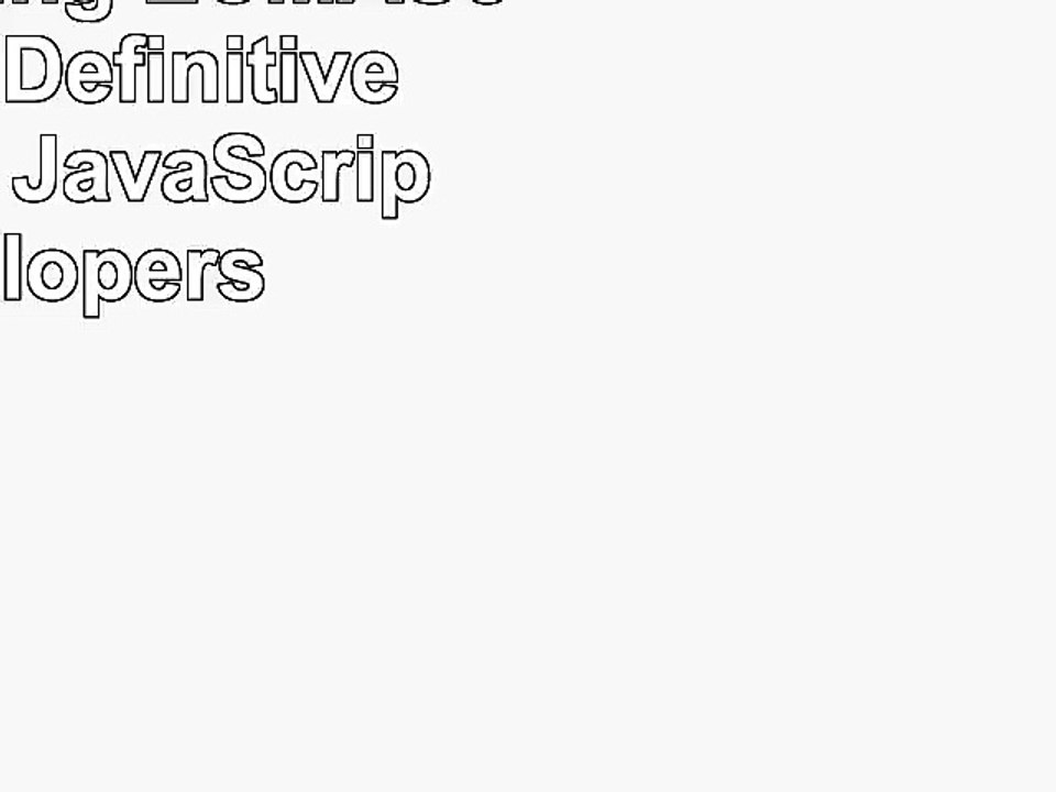 DOWNLOAD  Understanding ECMAScript6 The Definitive Guide for JavaScript Developers ReadBook PDF