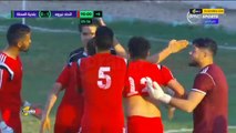 حارس مرمى بلدية المحلة يسجل هدف التعادل لفريقه في الدقيقة 96 من المباراة من ركلة حرة