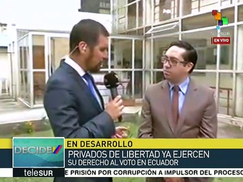 Privados de libertad ecuatorianos podrán votar en 30 centros