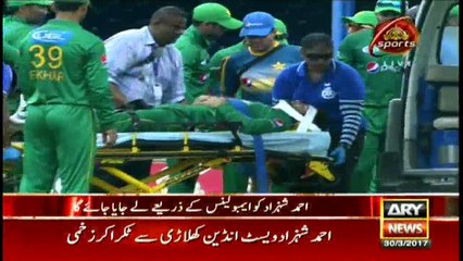 Ahmed Shehzad being sent to Hospital in response to collusion