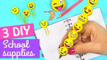 3 DIY EMOJI SCHOOL SUPPLIES #2 - waqas ahmad videos