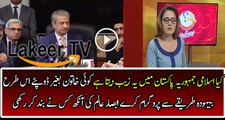 Absar Alam is Not Taking Any Notice of Ghareeda Farroqui's Dress