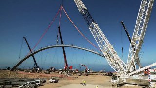 Latest Technology 2017 Bridge Construction Assembly of Arch Tenerife Canary islands 2015-opM7d8SIYa4