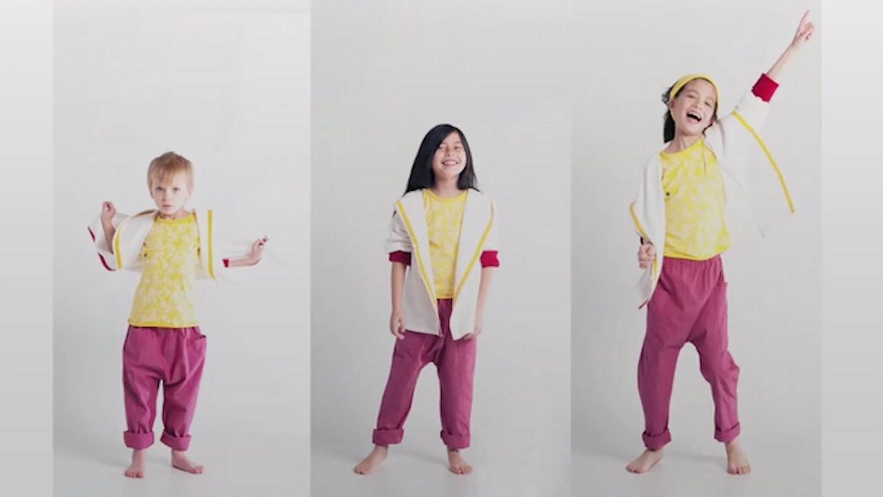 A designer creates a sustainable fashion line that grows with your kids