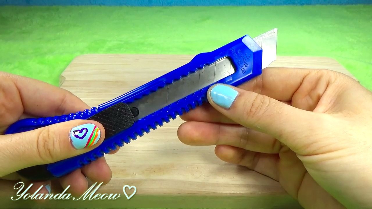 Miniature Box Cutter DIY (actually works!) - School Supplies - YolandaMeow♡-aDNLiTSvn-Q