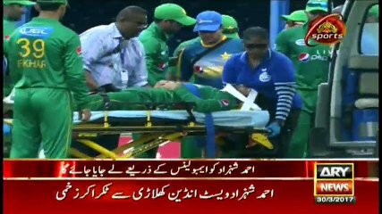 Ahmed Shehzad Match k doran shahid zakhmi ho gai