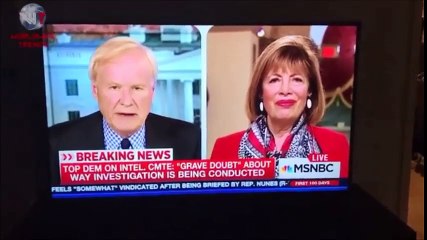 Woman appears "live" on CNN and MSNBC at the same time.