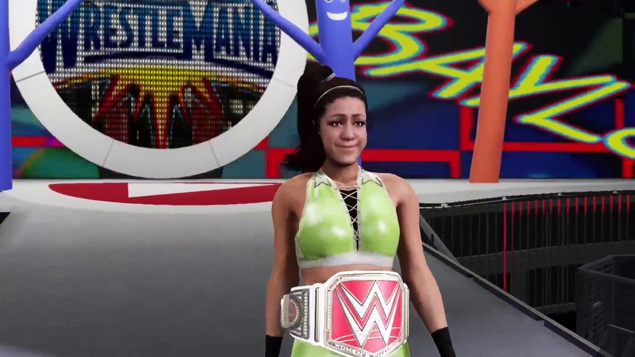 WWE 2K17 WrestleMania 33 Simulation Match of Bayley VS Sasha Banks VS Nia Jax VS Charlotte (24)