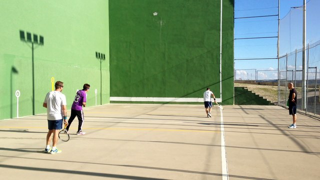 Frontenis 2ªB Rivas vs Molareño 1ª partida pelotazo