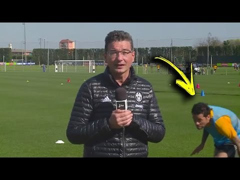 Daniel Alves dá susto ao vivo em apresentador da Juventus - Daniel Alves dà ospite spavento in diretta Juventus Football
