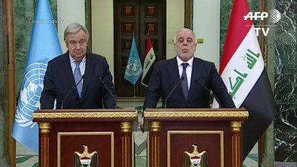 Secretario general de la ONU pide protección a civiles en Irak