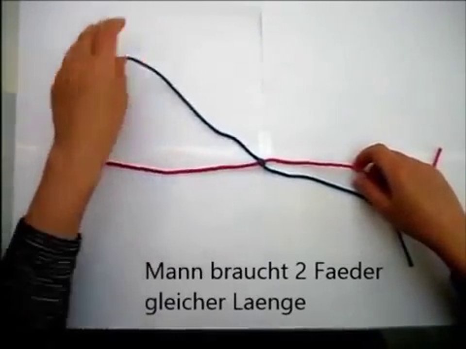 Scoubidou Anleitung einfach - Runde Knoten - Bänder Basteln _ flechten-MHju