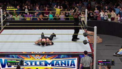 Download Video: WWE 2K17 WrestleMania 33 Simulation Match of Roman Reigns VS The Undertaker (29)