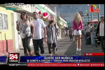 Insólito: mujer hace todo lo posible para ser como una muñeca de plástico