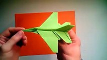 How To Make An Origami F16  Fighter Jet Paper Airplane - Easy Paper Plane Origami Jet Fighter-P623w