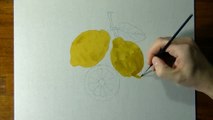 Drawing of some lemons - How to draw 3D Art-CGh