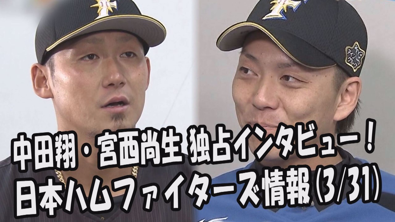 日本ハム 中田翔・宮西尚生 独占インタビュー！開幕へ意気込みを語る 2017.3.31 日本ハ...
