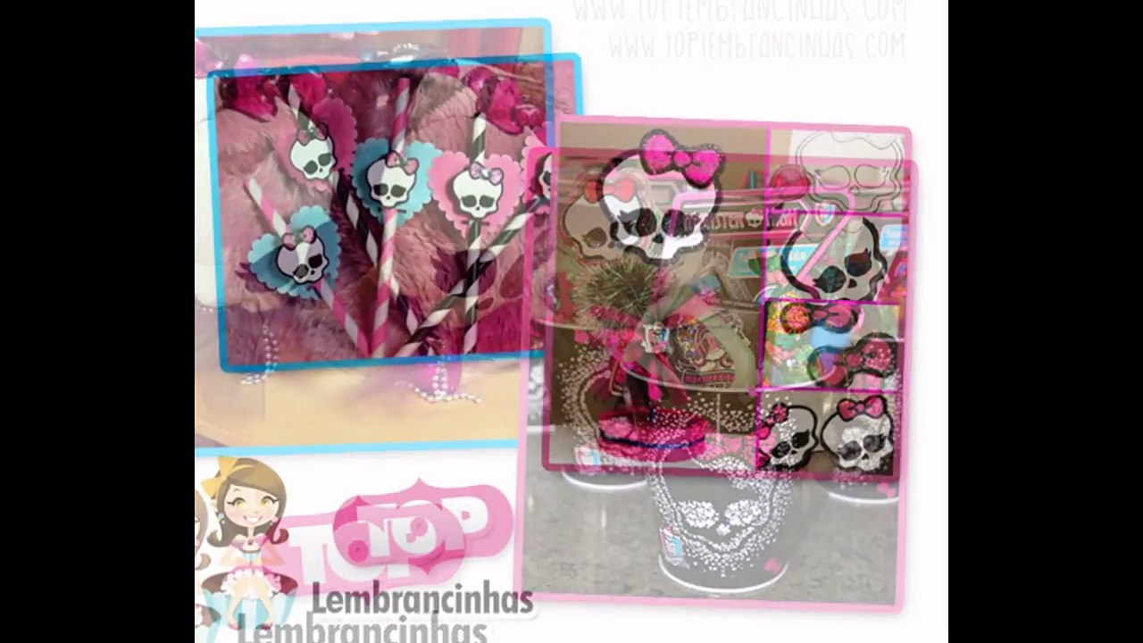 Ideias Monster High lembrancinhas para festa infantil