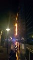 Fire Caught up at The Palm Jumeirah Dubai in a Building