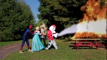 Frozen Elsa & Spiderman TAKE THE SHCOOL BUS! w/ Joker Anna Car Paw Patrol Spidergirl! Superhero Fun