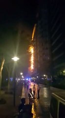 Fire Caught up at The Palm Jumeirah Dubai in a Building