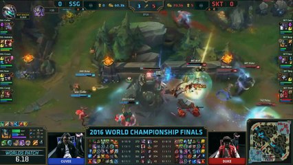 SKT vs SSG Game 1 Highlights, S6 Worlds 2016 Grand Final, SK Telecom T1 vs Samsung Galax