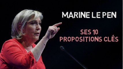 Marine Le Pen : ses 10 propositions clés