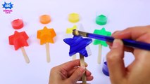 Best Learning Colors Vidsadasren - Glitter Painting Lollipop Finger Family Songs for T