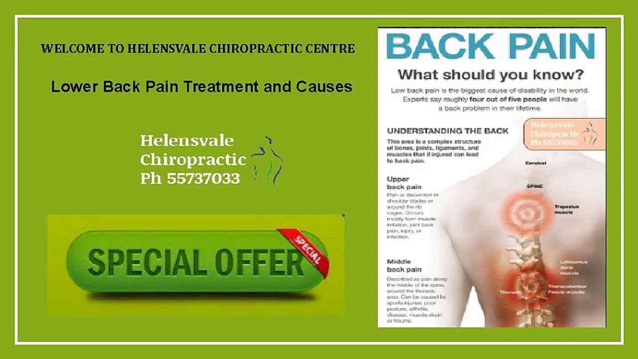 Lower Back Pain Treatment and Causes