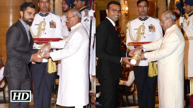 Virat Kohli, Sreejesh receive Padma Shri