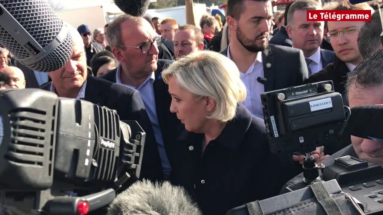 Bretagne. Marine Le Pen : "Les agriculteurs pillés" par "des bandes d'étrangers"