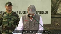 Peru authorities burn over 16 tons of drugs