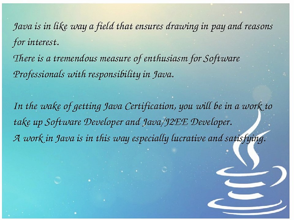 Present Market Trend for Java Developer