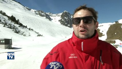 "La neige est encore là. Et il fait super chaud"