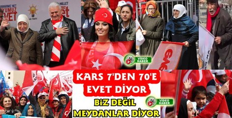 Kars Evet Diyor/ Başbakan Yıldırım'ın Kars Mitingi