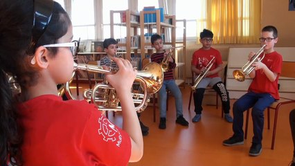 Mulhouse: un air de conservatoire à l'école
