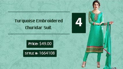 Show Some Ethnic Love with the Beautiful Embroidered Churidar Suit