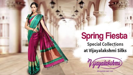 Latest Summer Silk Saree Online collections - Vijayalakshmi Silks