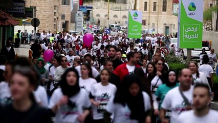 انطلاق ماراثون فلسطين الدولي الخامس في بيت لحم